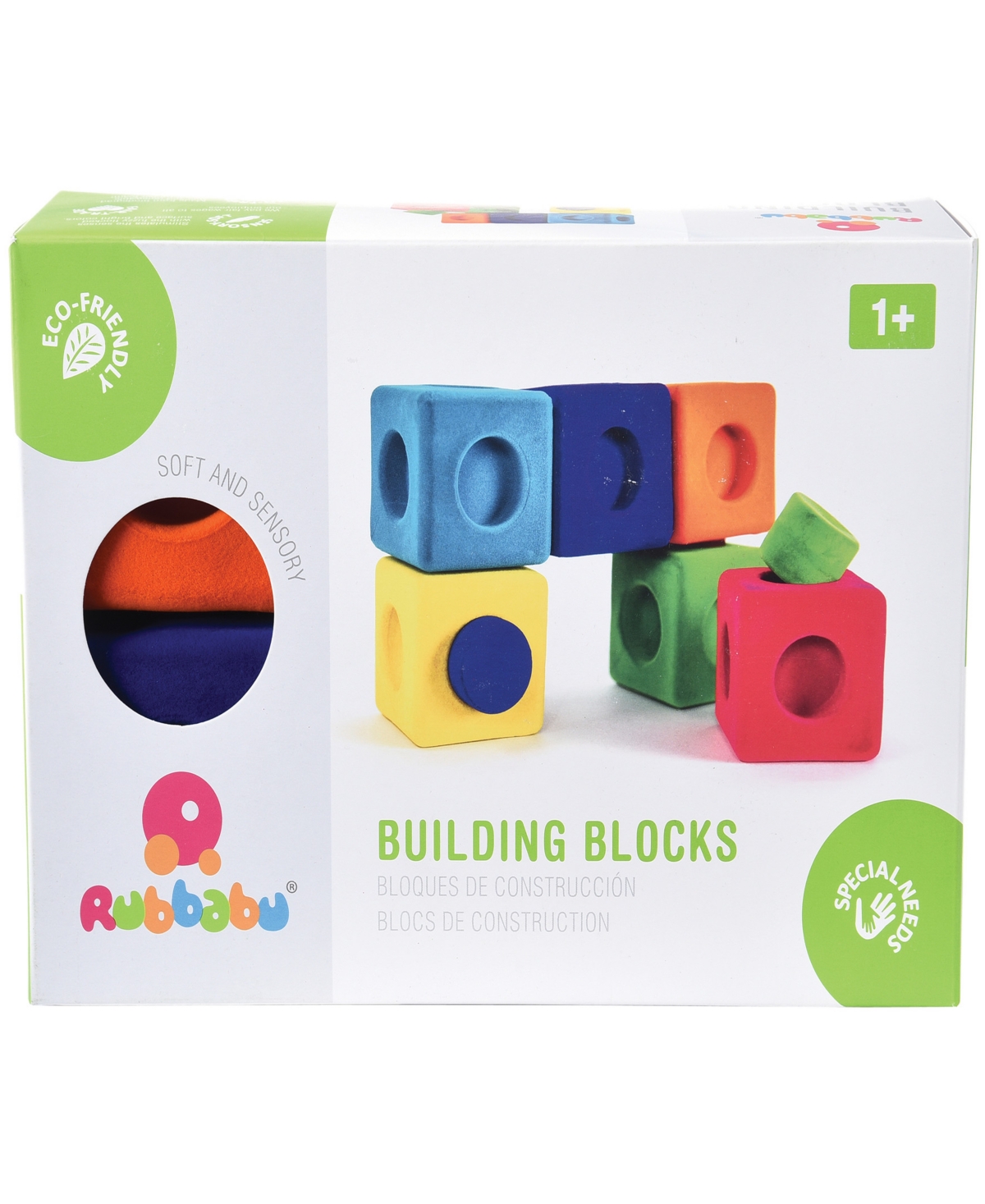 Shop Rubbabu Rubbablox Natural Rubber Foam Blocks In Multi