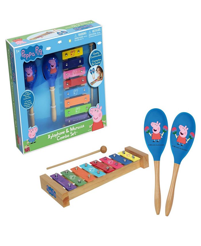 Peppa Pig Wood Xylophone Maracas Combo Set Macy's