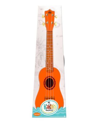 Sunrise Orange Wooden Ukulele Set