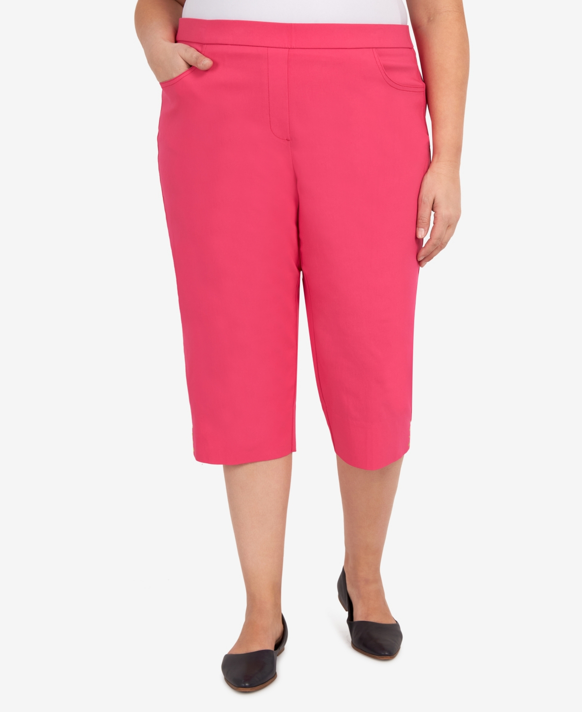 Alfred Dunner Plus Size Hot Allure Clamdigger Pull On Pants