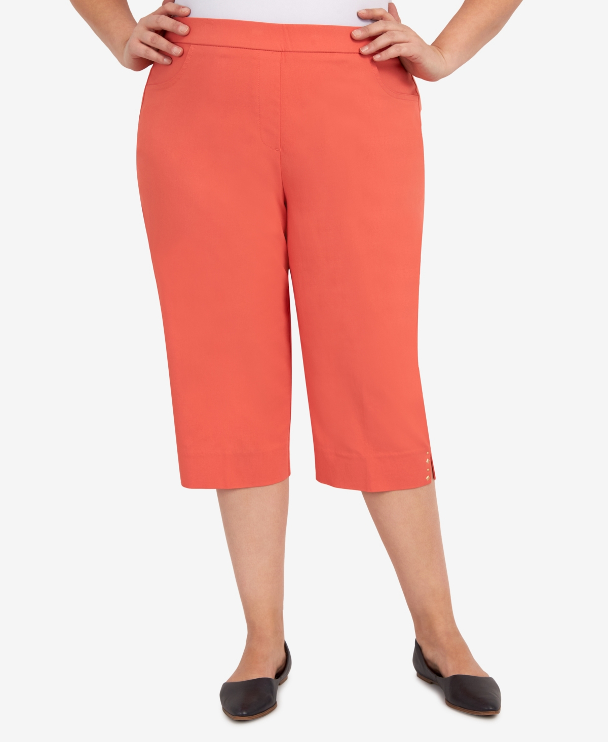 Alfred Dunner Plus Size Hot Allure Clamdigger Pull On Pants