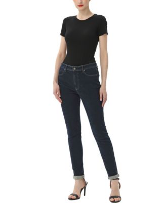 Women's Crew Neck Basic Bodysuit Top