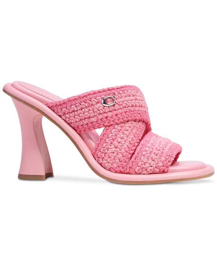 COACH Women's Quintin SlipOn Crisscross Crochet Dress Sandals Macy's