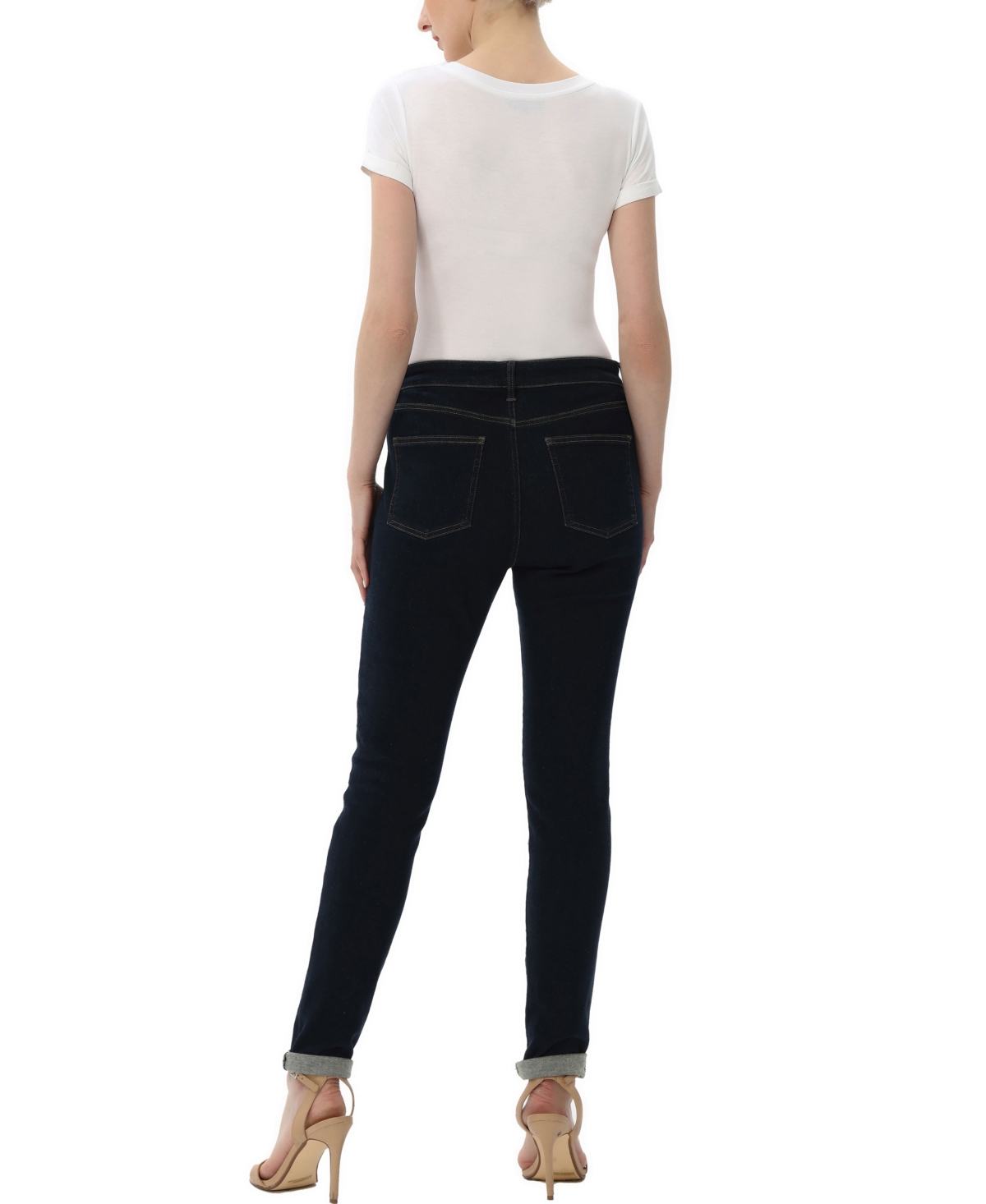 kimi + kai Women's V-neck Basic Bodysuit Top