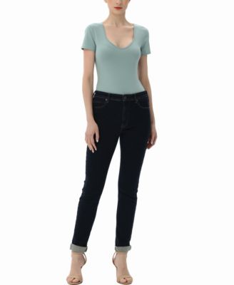 Women's Sweetheart Neck Basic Bodysuit Top
