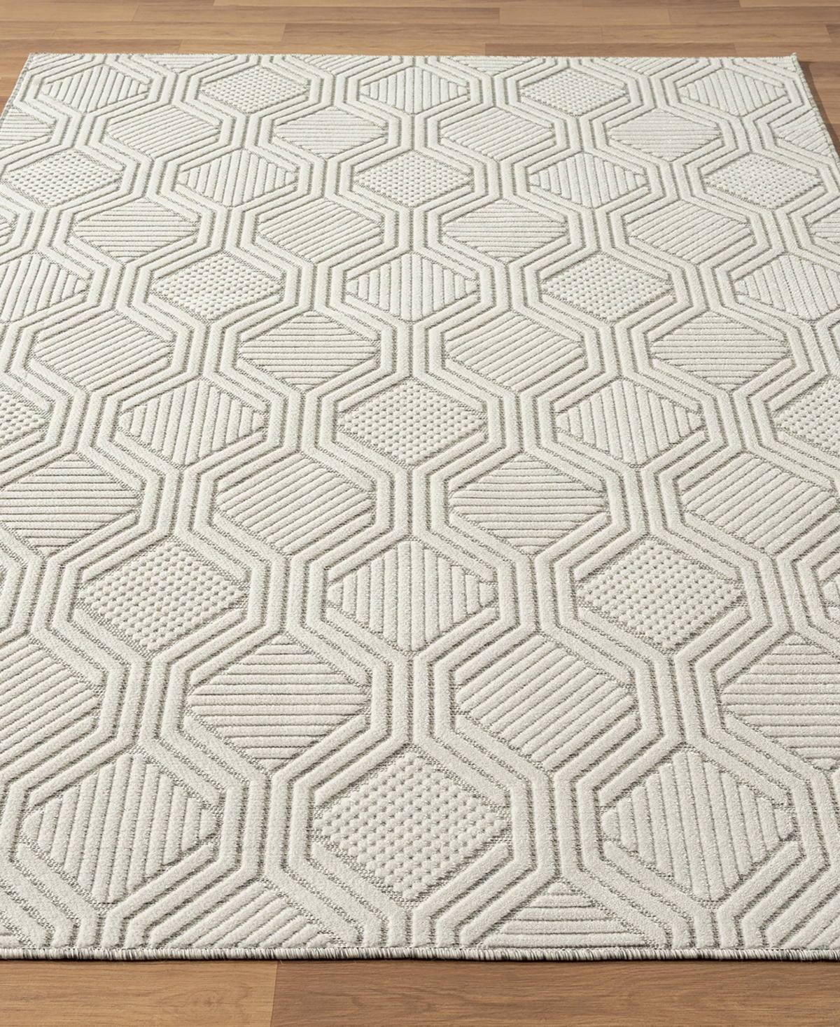 Lr Home Closeout! Vance VERND8210D Outdoor Area Rug - Ivory