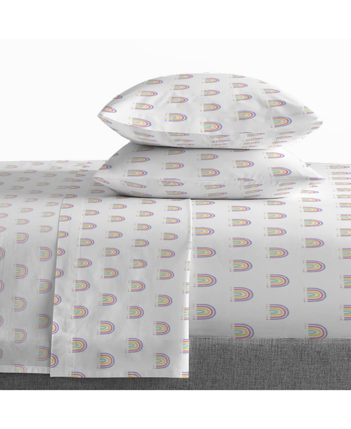 Saturday Park Doodle Rainbow 100% Organic Cotton Bed Set