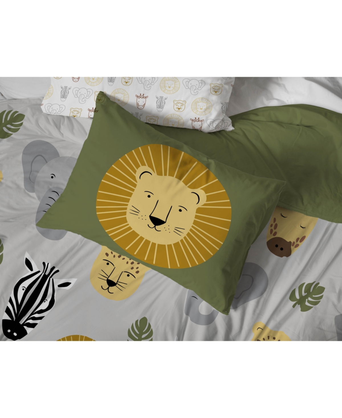 Saturday Park Safari Friends 100% Organic Cotton Duvet Cover & Sham Set