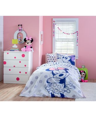 Saturday Park Disney Minnie Mouse Dreaming of Dots 100 Organic Cotton Full Bed Set Macy s