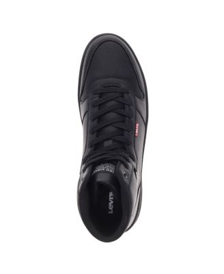 Men's Drive High Top Faux-Leather Lace-Up Sneakers