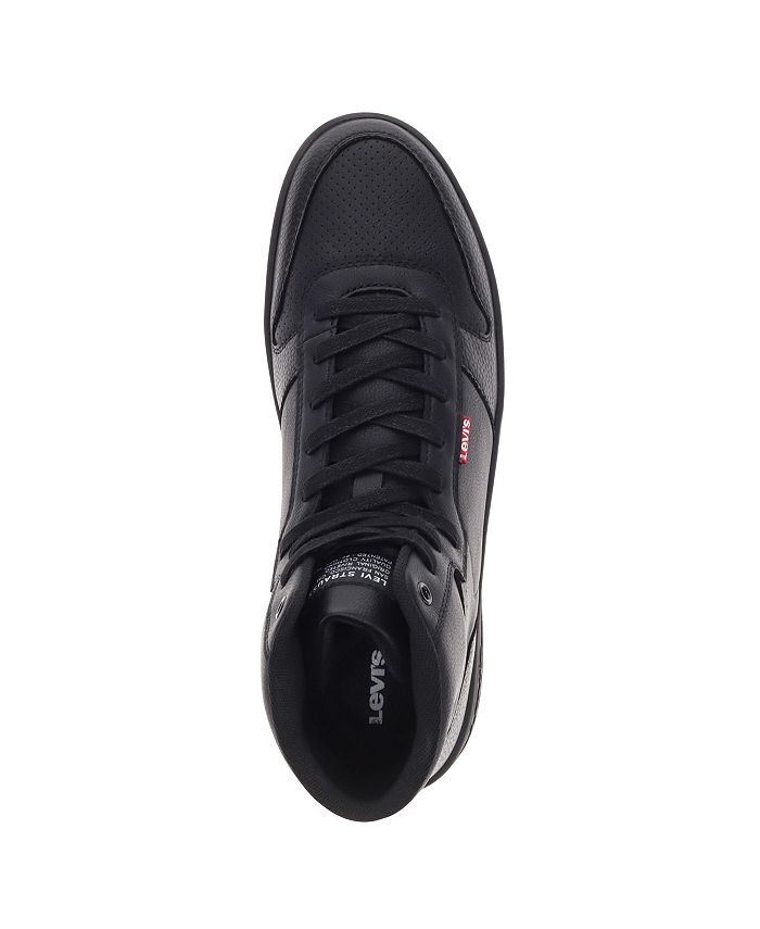 Levi's Men's Drive High Top Faux-Leather Lace-Up Sneakers - Macy's