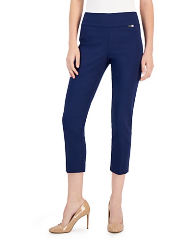 JM Collection Petite Tummy Control Pull-On Pants, Created for
