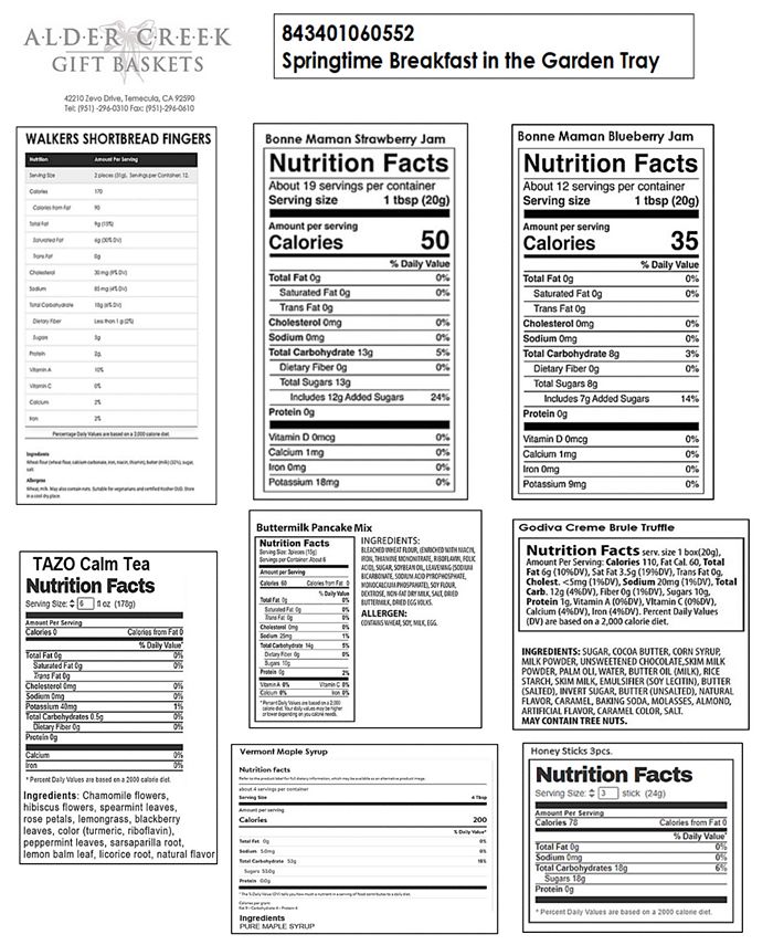 Alder Creek Gift Baskets Alder Creek Gift Basket Breakfast in The