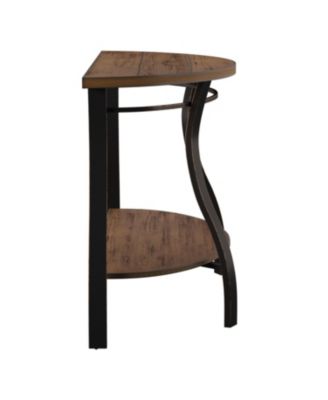 Steve Silver Denise 48" Demilune Wood and Metal Sofa Table