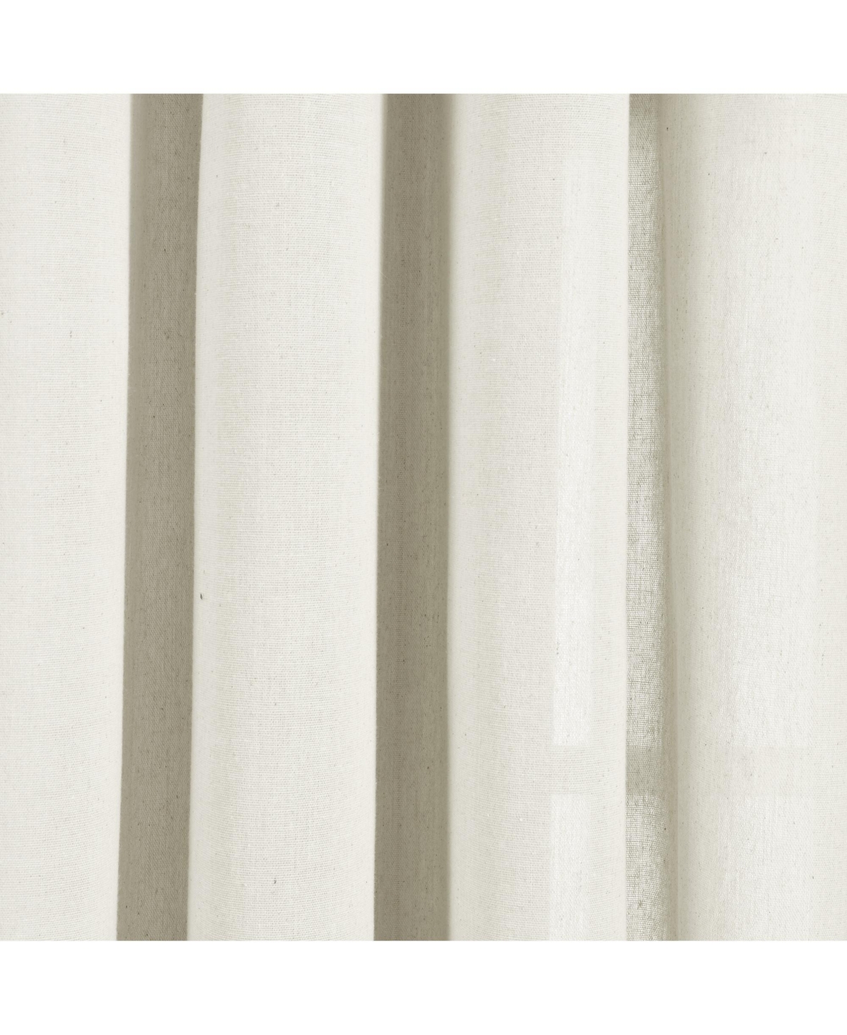 Lush Decor Faux Linen Grommet Window Curtain Panels 52X84 Set