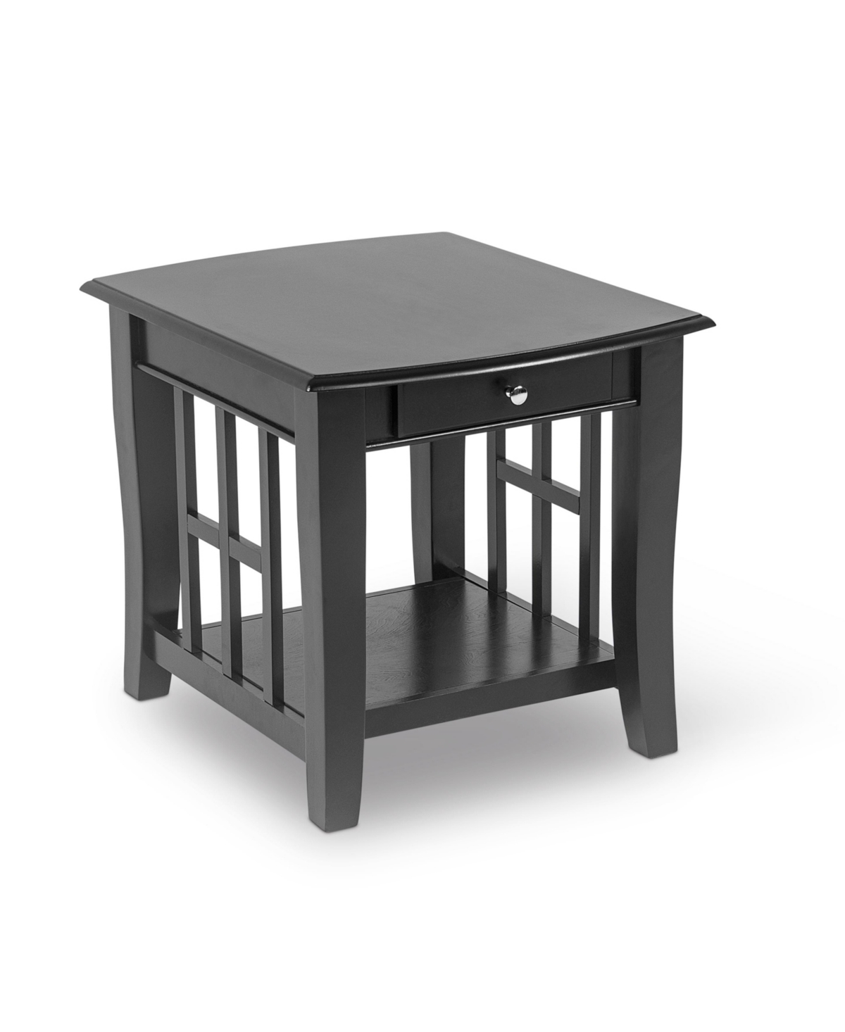 Steve Silver Cassidy 23" Wood End Table In Ebony Finish