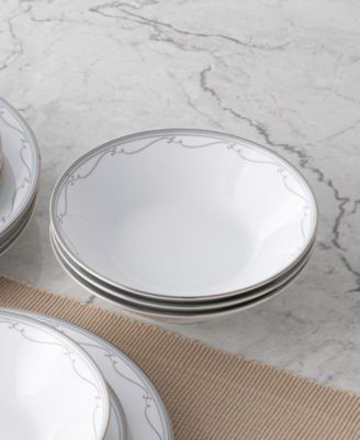 Satin Flourish Set of 4 Soup Bowls, 7.50", 12 oz.