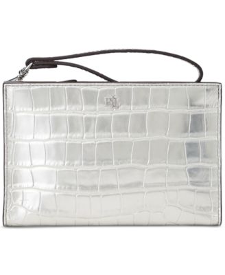 Lauren Ralph Lauren - Metallic Embossed Leather Small Pouch