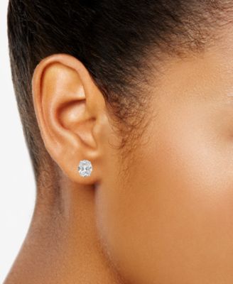 Certified Lab Grown Diamond Oval Stud Earrings (3 ct. t.w.) in 14k Gold