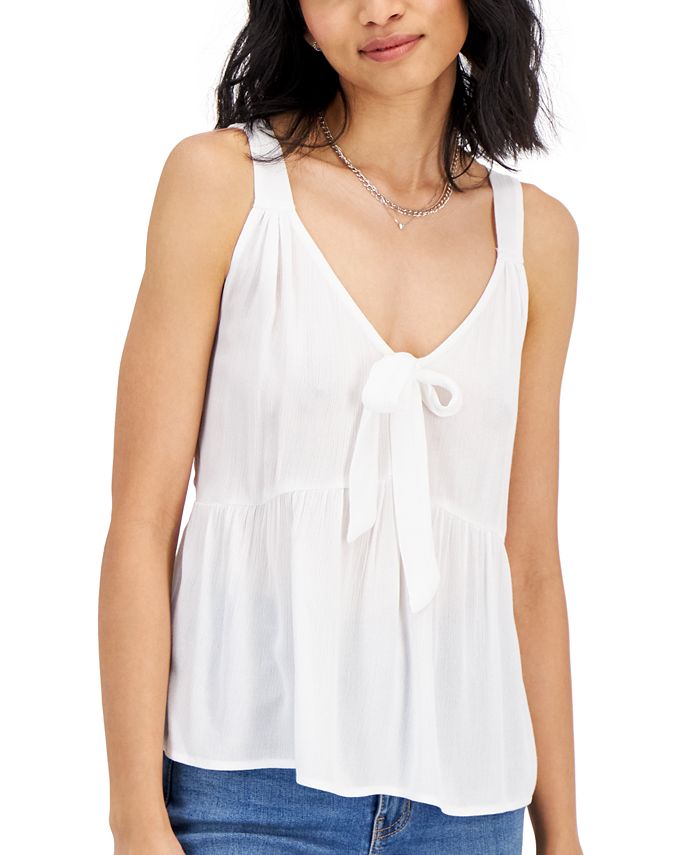 Kingston Grey Juniors' BowFront Tank Top Macy's