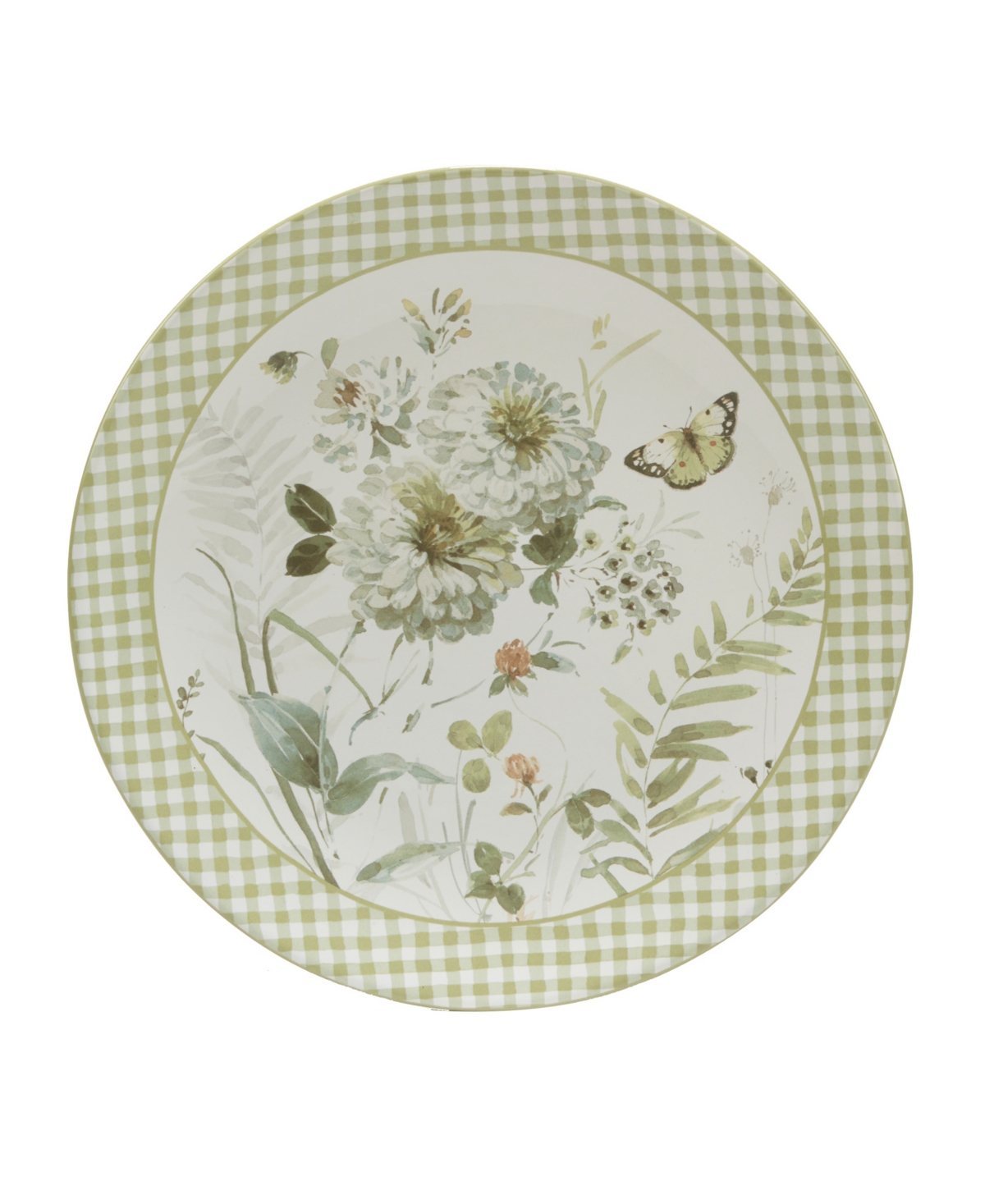 Certified International Green Fields Set of 4 Dinner Plate