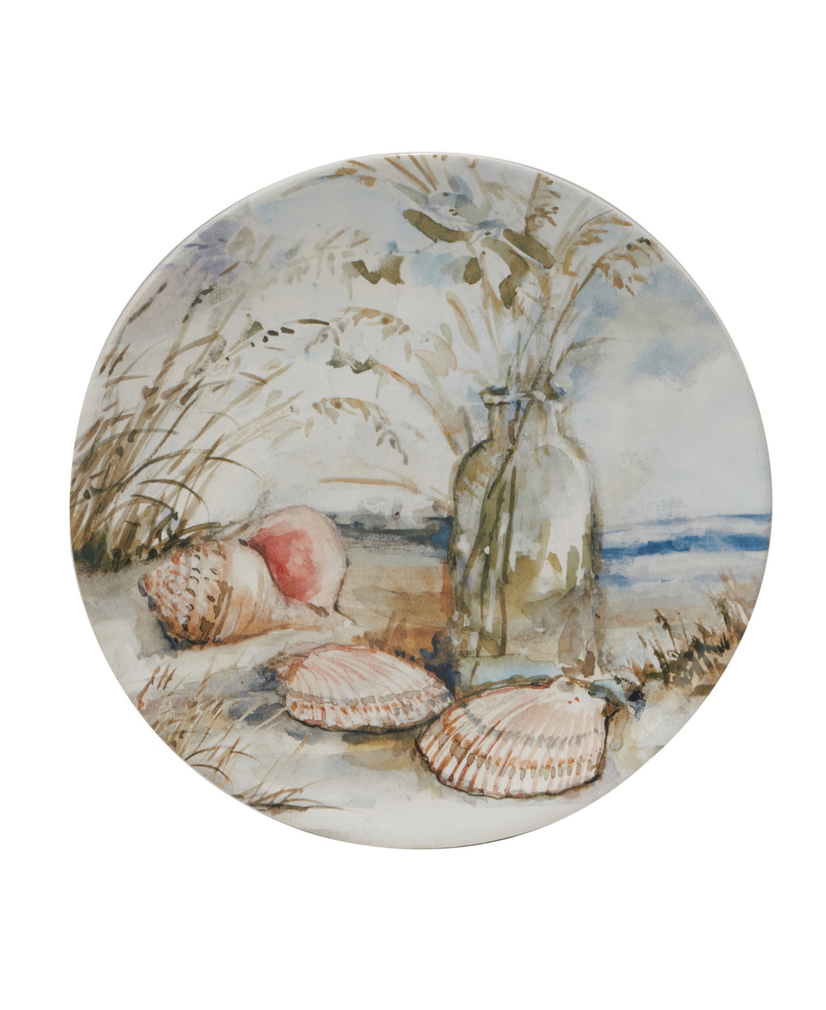 Certified International Coastal Landscape Set of 4 Salad Plate