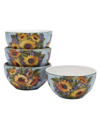 Sunflower Bouquet  16 PC-Dinnerware Set, Service for 4