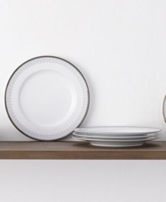 Silver Colonnade Set of 4 Salad Plates, 8.25"