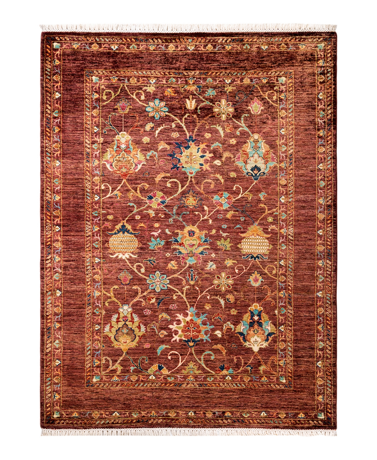 Adorn Hand Woven Rugs Serapi M1982 9' X 11'10" Area Rug In Blue