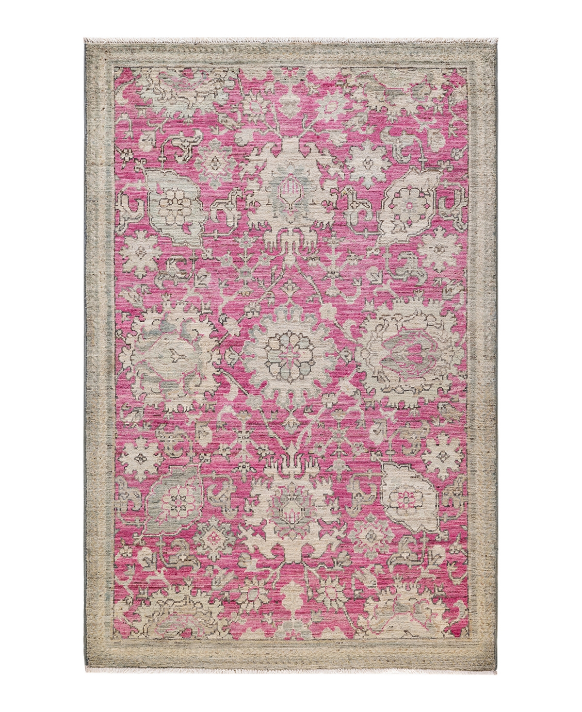 Adorn Hand Woven Rugs Serapi M1982 4'2in x 6' Area Rug - Orange