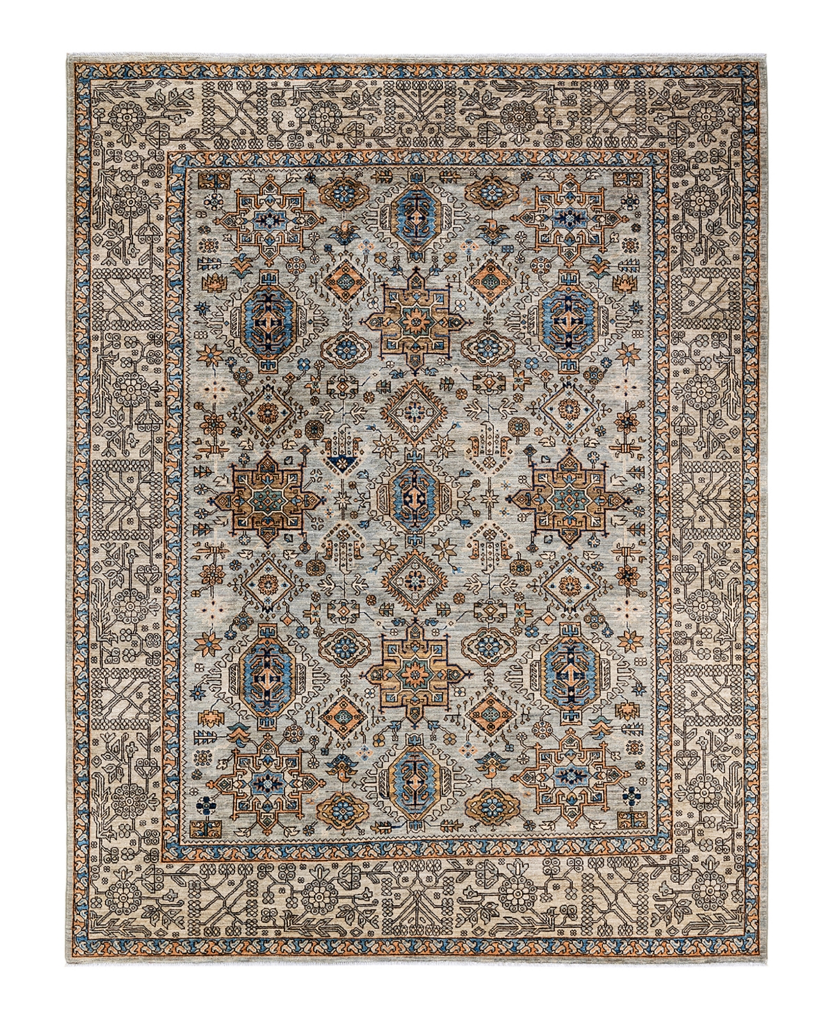 Adorn Hand Woven Rugs Serapi M1982 2'9in x 4'4in Area Rug - Mist