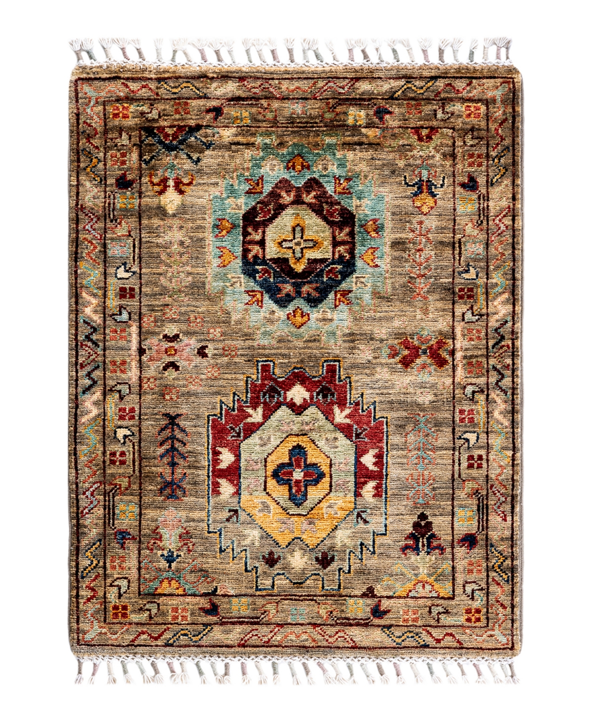 Adorn Hand Woven Rugs Tribal M1982 10'4" X 13'9" Area Rug In Green