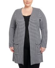 Macys plus size 2025 sweater coats