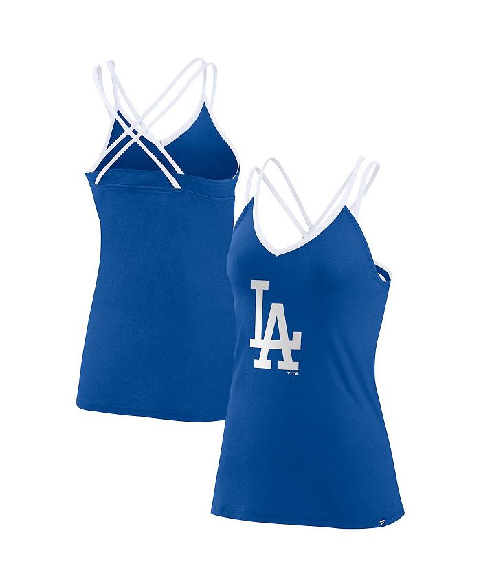 Women's Fanatics Branded Heathered Gray Los Angeles Dodgers