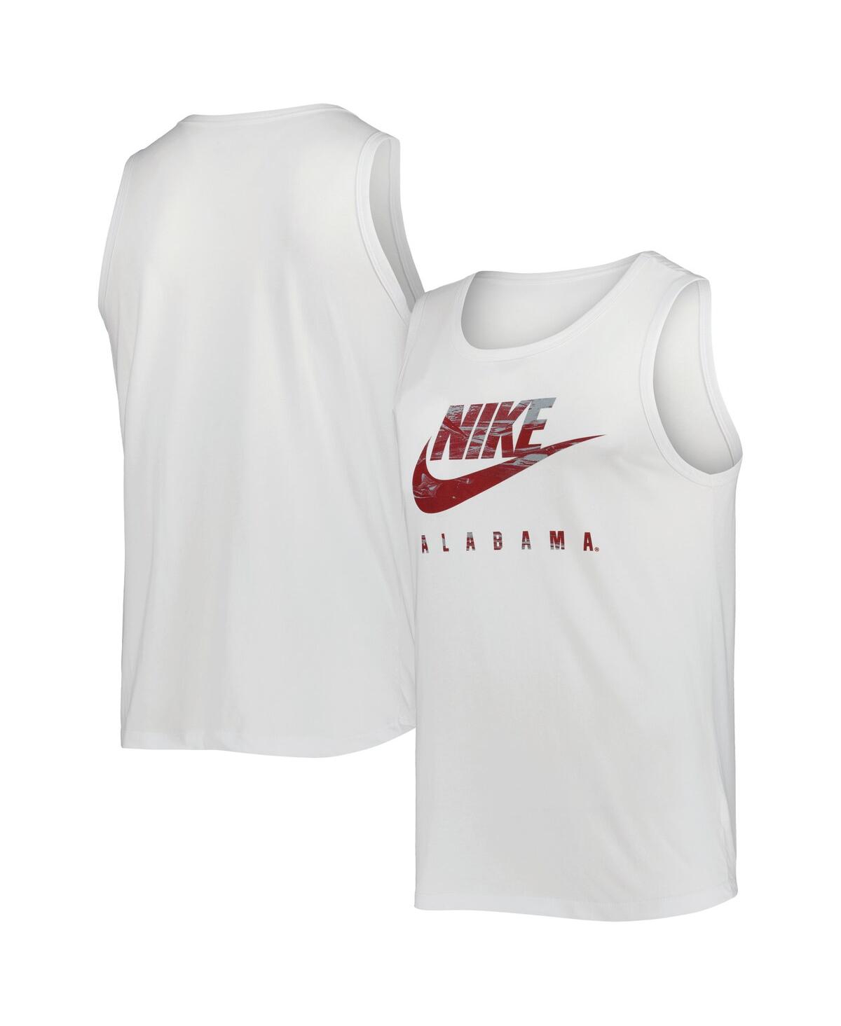 Shop Nike Men's  White Alabama Crimson Tide Spring Break Futura Performance Tank Top