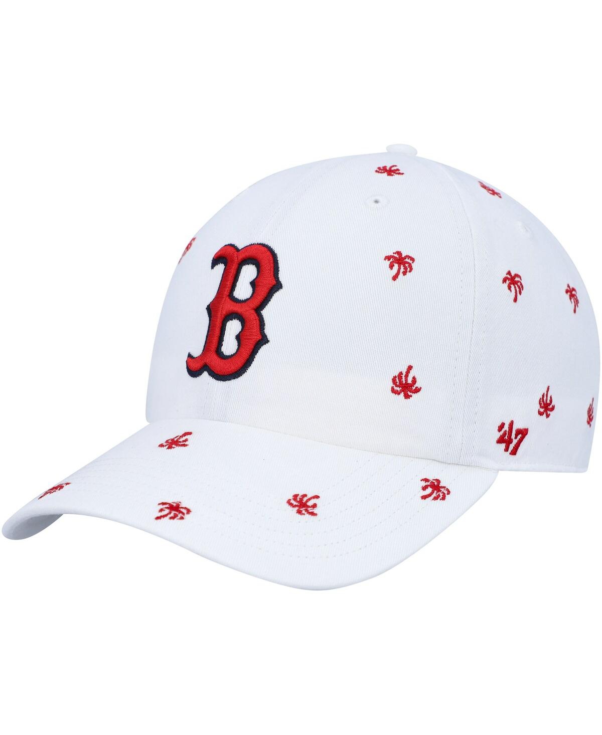 47 Brand Women's ' White Boston Red Sox Spring Training Confetti Clean Up Adjustable Hat