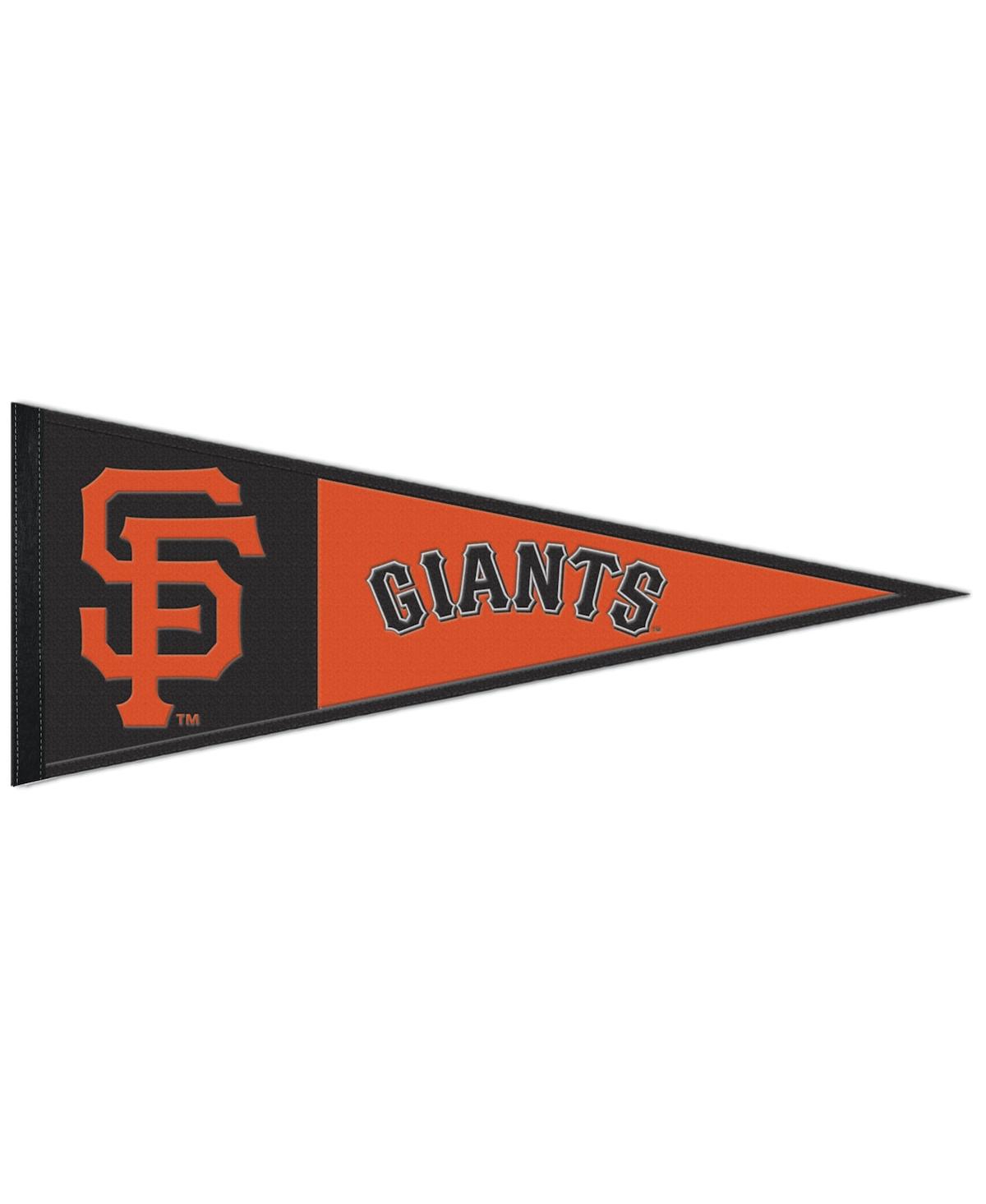Wincraft San Francisco Giants 13" X 32" Wool Primary Logo Pennant In Black,orange