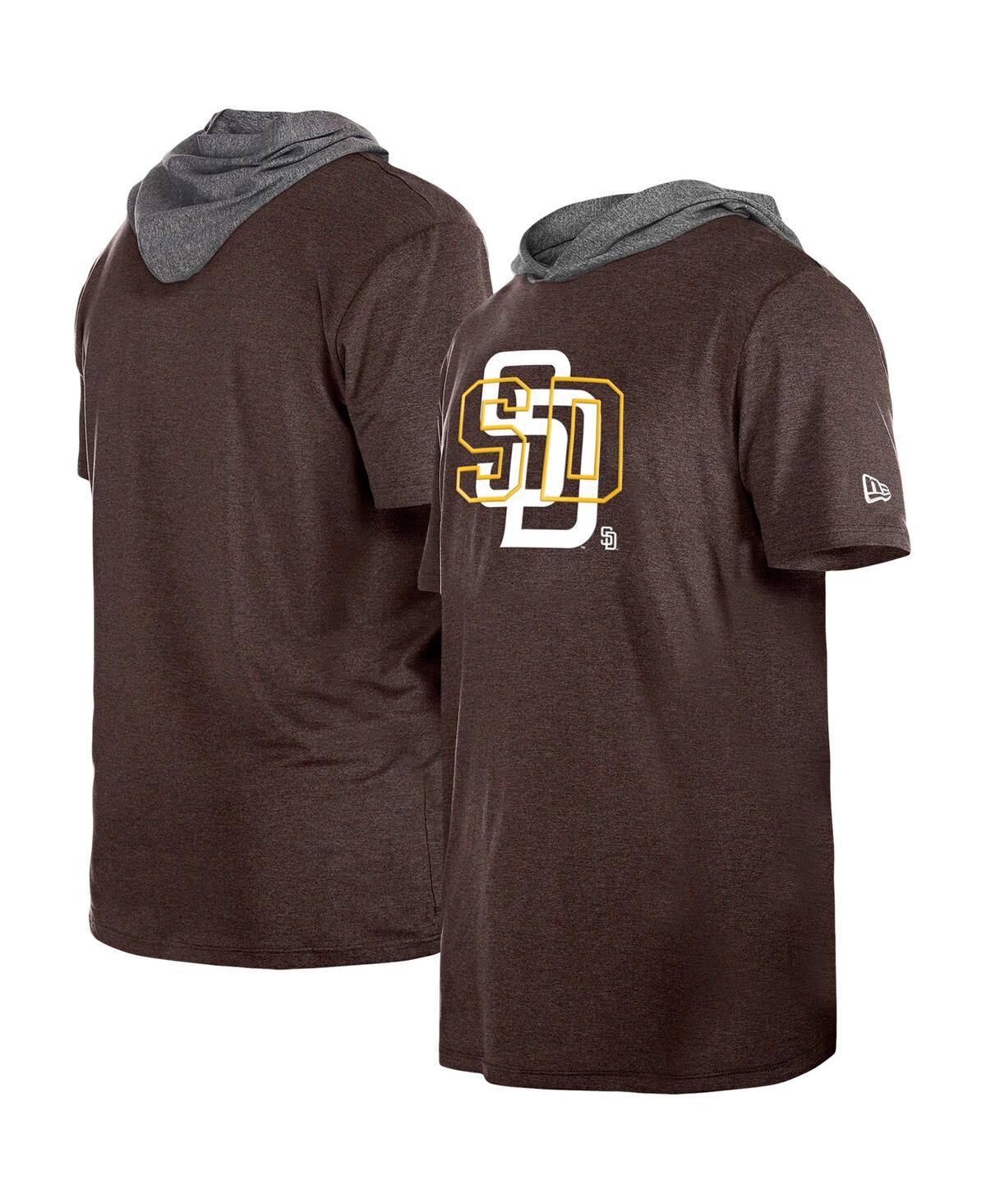 Shop New Era Men's  Brown San Diego Padres Team Hoodie T-shirt