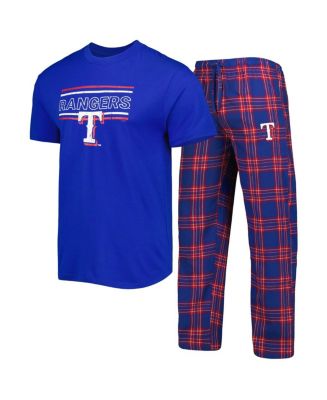 Men's Concepts Sport Royal, Red Texas Rangers Badge T-shirt and Pants ...