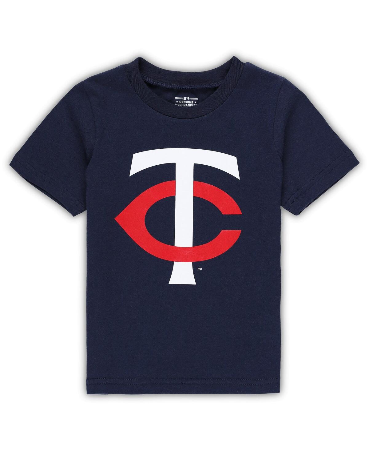 Shop Outerstuff Toddler Boys And Girls Navy Minnesota Twins Team Crew Primary Logo T-shirt