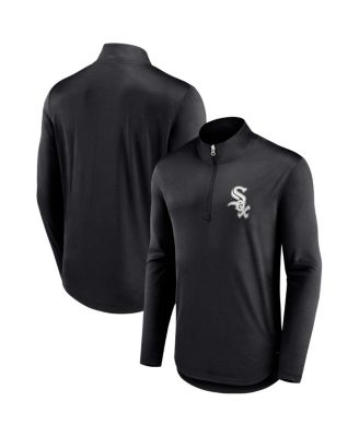 Men's Black Chicago White Sox Tough Minded Quarter-Zip Jacket