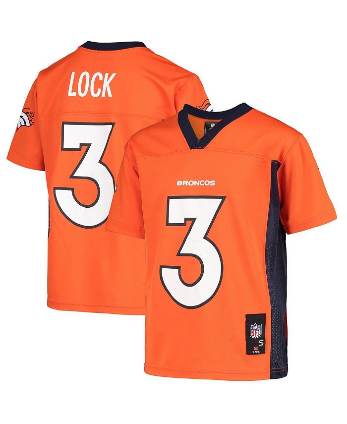 Outerstuff Big Boys and Girls Drew Lock Orange Denver Broncos