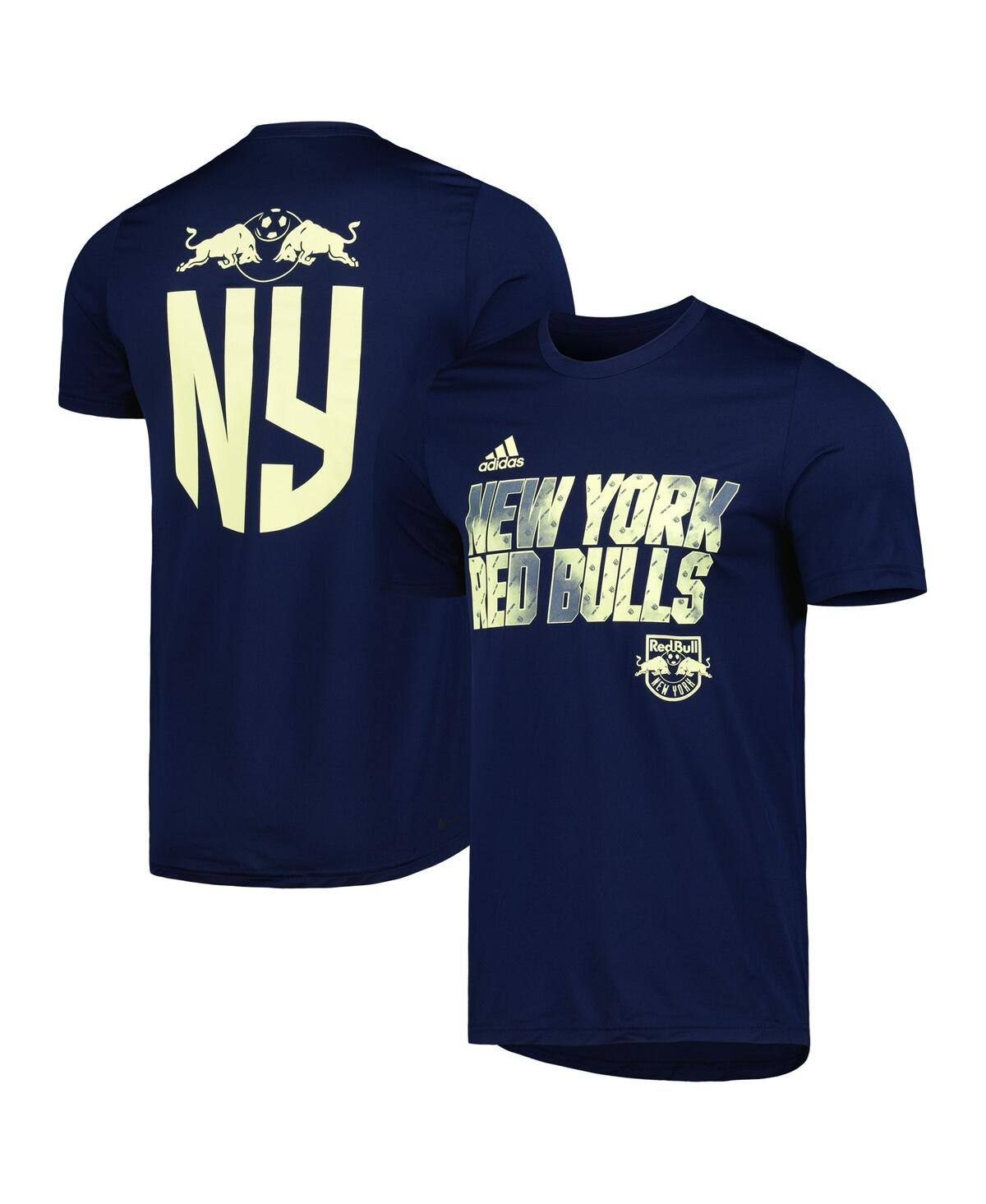 Shop Adidas Originals Men's Adidas Navy New York Red Bulls Team Jersey Hook T-shirt