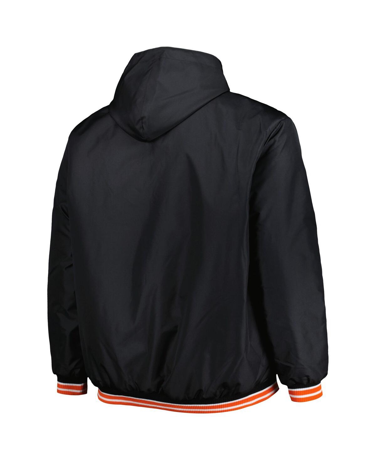 Shop Jh Design Men's  Black San Francisco Giants Reversible Fleece Full-snap Hoodie Jacket