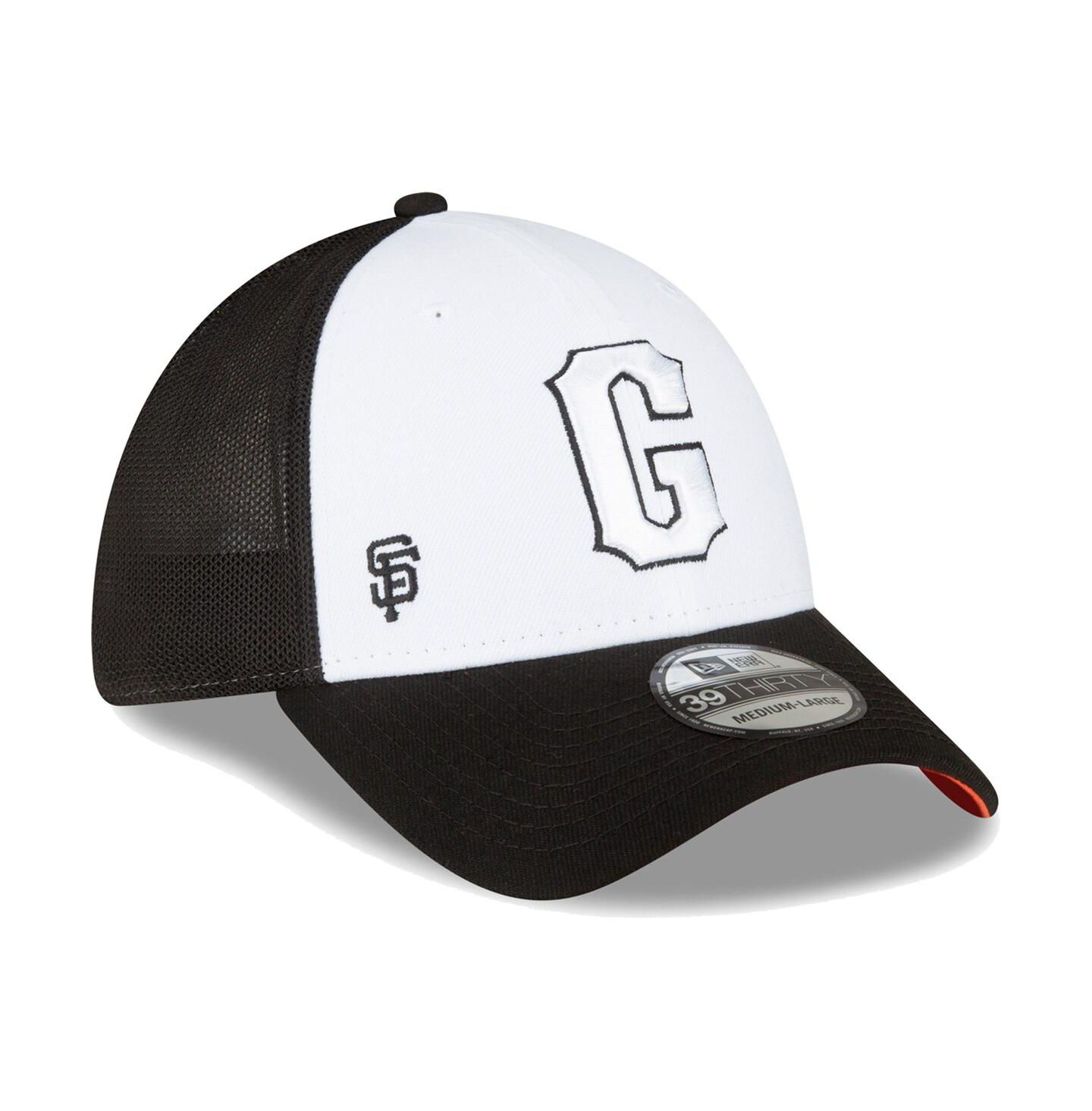 Мужская кепка New Era Black, White San Francisco Giants 2023 On-Field Batting Practice 39THIRTY Flex Hat — фото 2