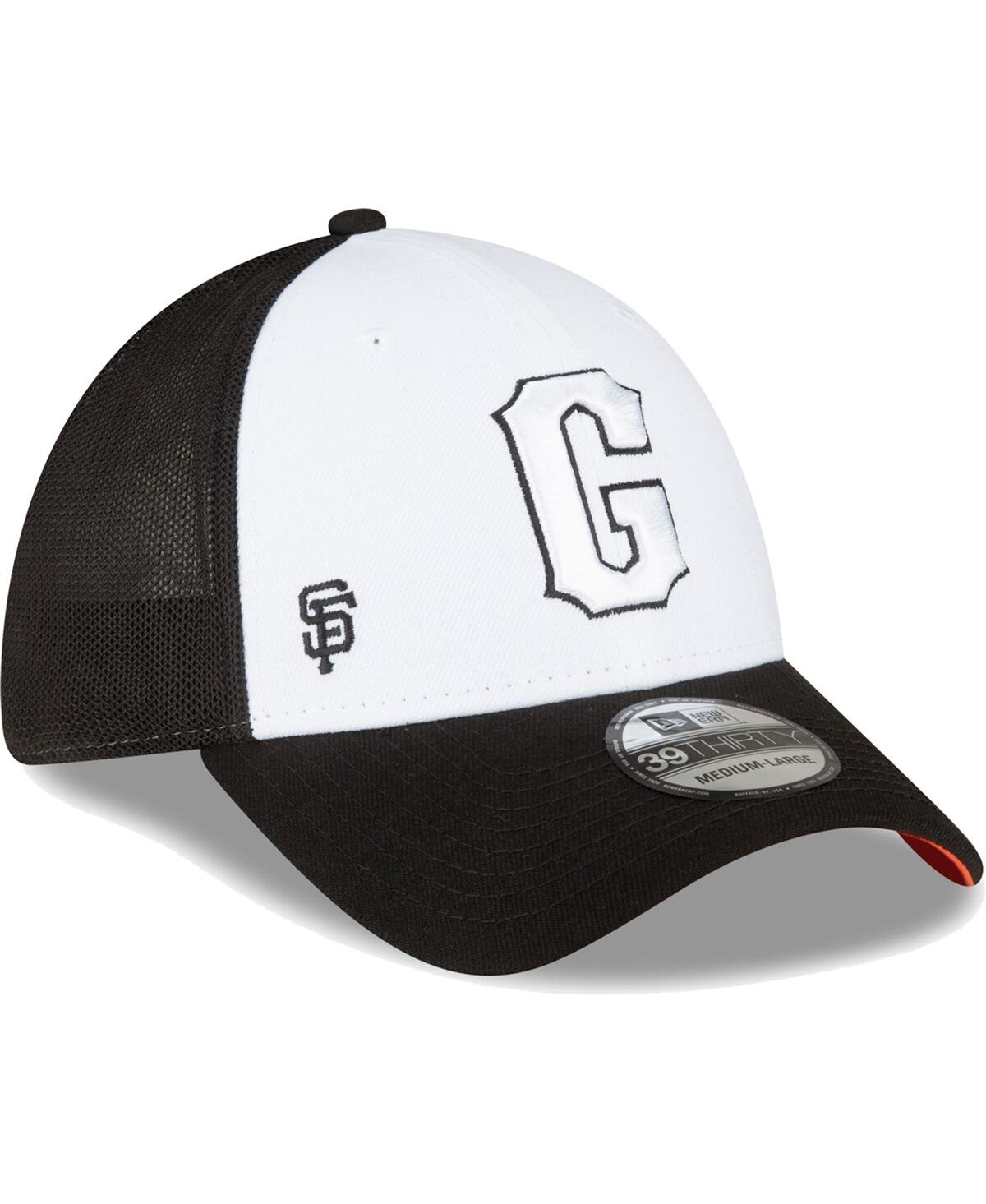 Shop New Era Men's  Black, White San Francisco Giants 2023 On-field Batting Practice 39thirty Flex Hat In Black,white