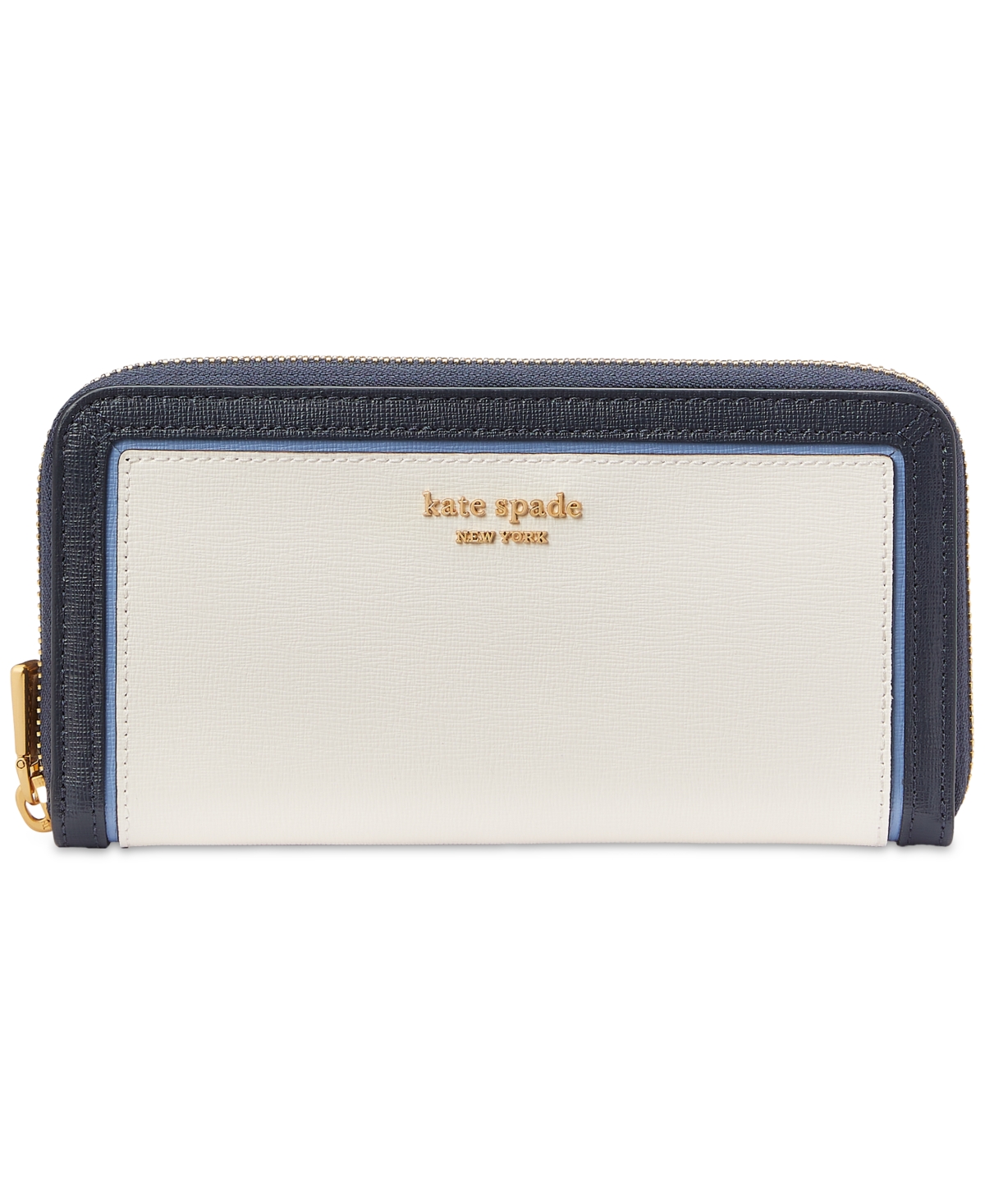 Kate Spade New York Morgan Colorblocked Saffiano Leather Zip-Around Continental Wallet