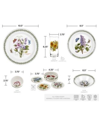 Botanic Garden 25 Pc. Dinnerware Set, Service for 4, Exclusively at Macy’s