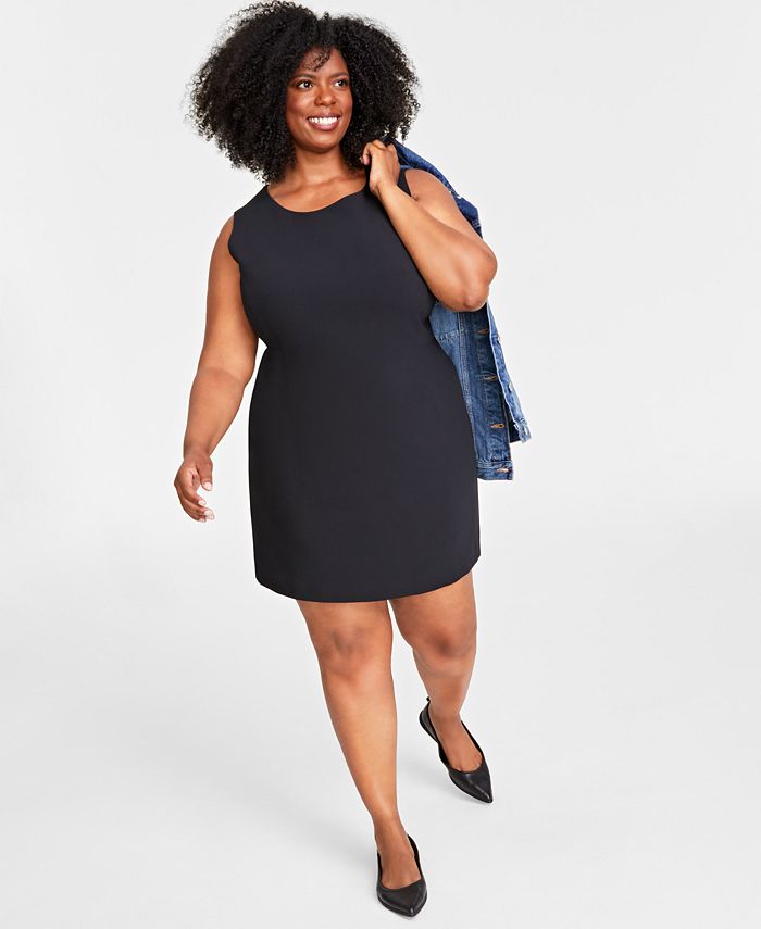 On 34th Plus Size Double-Weave Sheath Dress, Created for Macy's