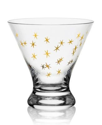 Party Stemless Martini Glasses, Set of 4